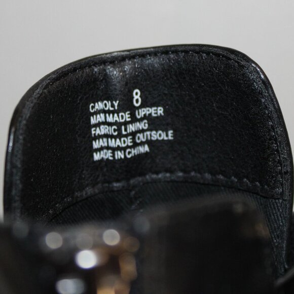 Yellowbox Strappy Black Booties medium‎ heel Size 8 - Picture 6 of 8